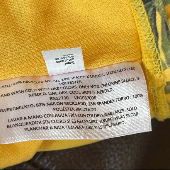 NWOT agua BenditA x Target Swimsuit size 2X sold out yellow with green - Picture 13 of 16